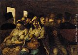 The Third-class Carriage by Honore Daumier